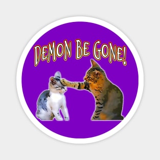 Demon Be Gone Cats Magnet